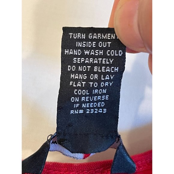 New York & Company Womens Sequined Tank Top Scoop Neck Wide Strap Red SZ Small - Picture 6 of 6